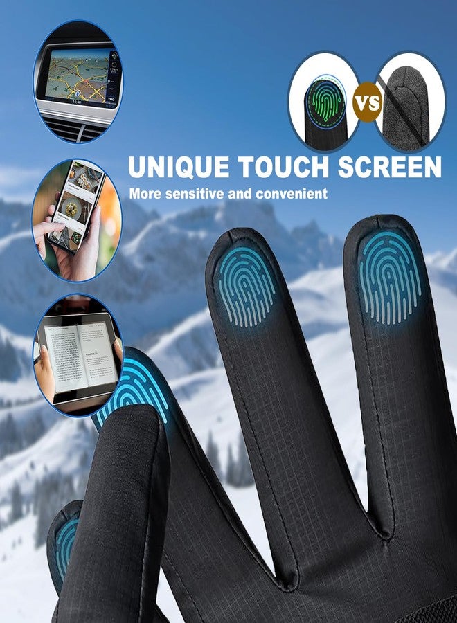 Xeitive Winter Gloves Touchscreen Gloves Cold Weather Windproof Gloves Warm Thermal Gloves for Running Cycling Outdoor Activities for Men and Women - Image 5